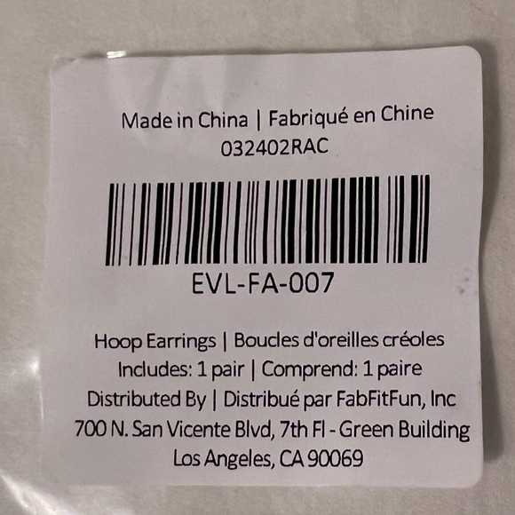 ✨NWT✨ ELLIE VAIL Laurette Medium Hoop Earrings in Silver - Picture 8 of 8